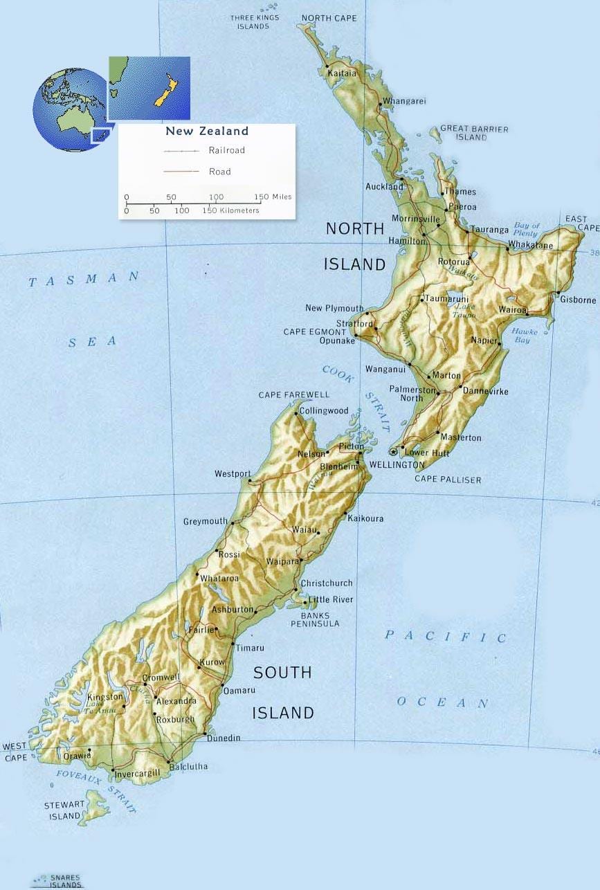 wellington të zelandës së re në hartë