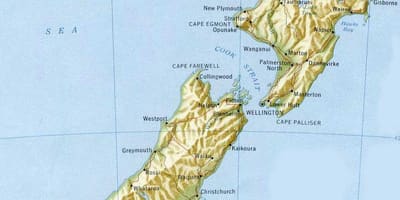 Wellington të zelandës së re në hartë
