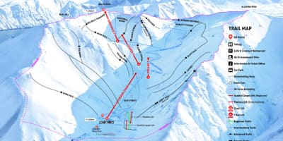 Zelanda e re ski resorts hartë